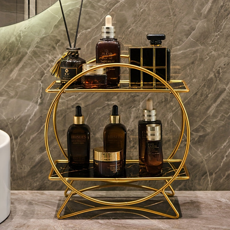 Double-Tiered Bathroom Organiser with Cat Ear