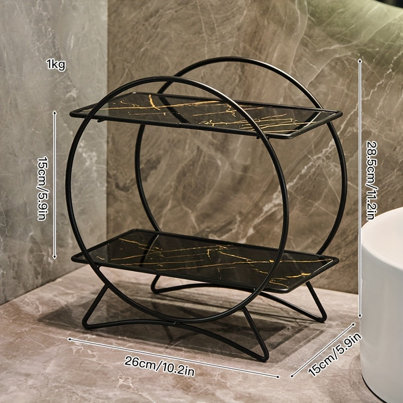 Double-Tiered Bathroom Organiser with Cat Ear