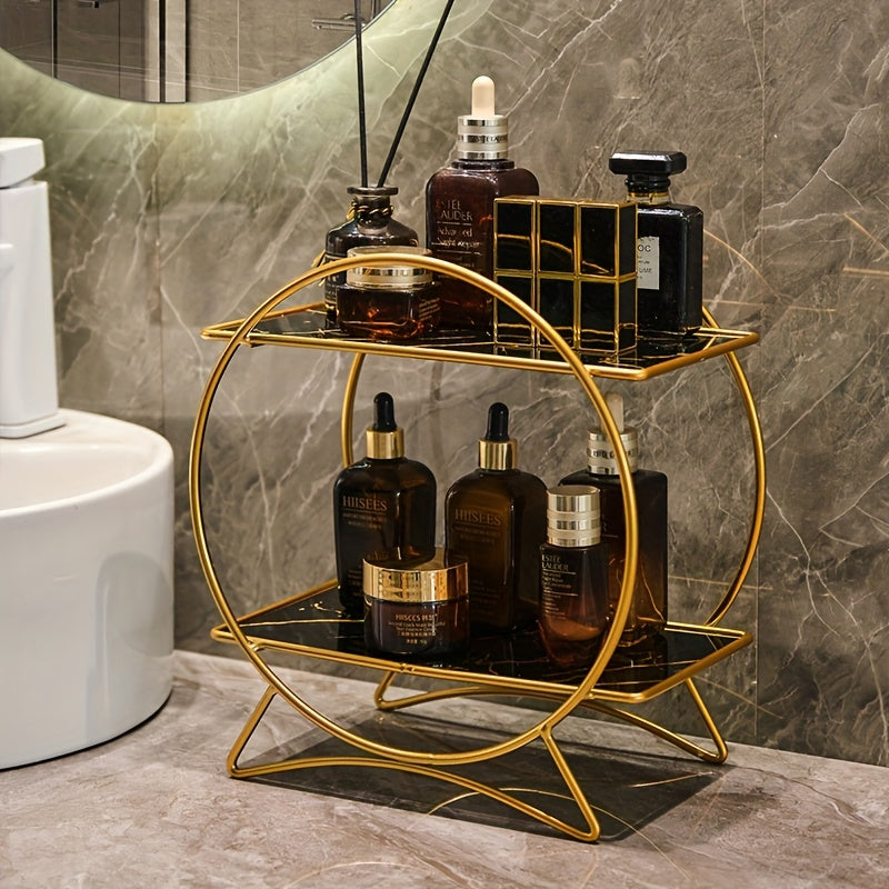 Double-Tiered Bathroom Organiser with Cat Ear