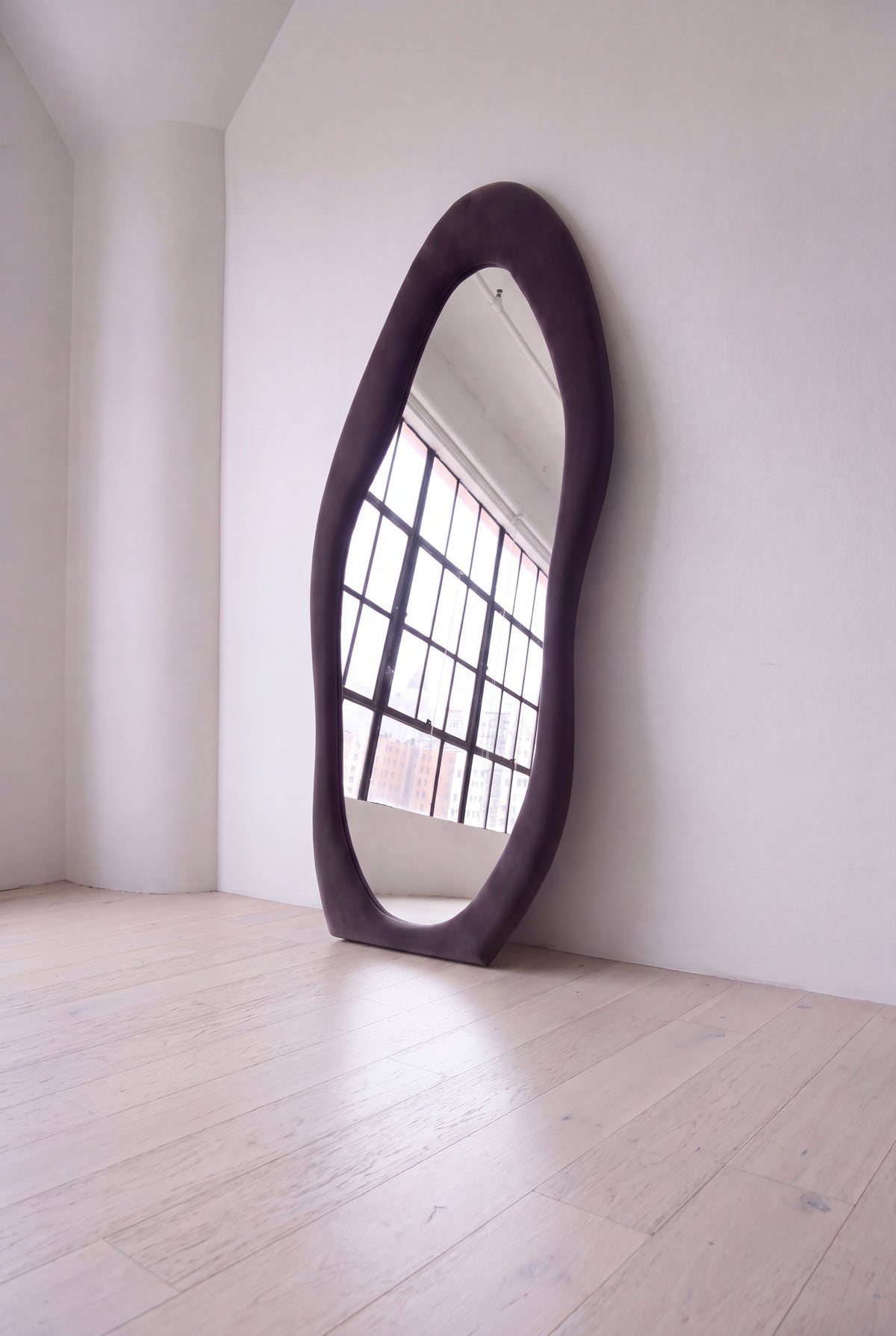 Onda Flannel Floor Mirror