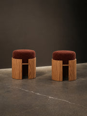 Bola Round Wood Stool
