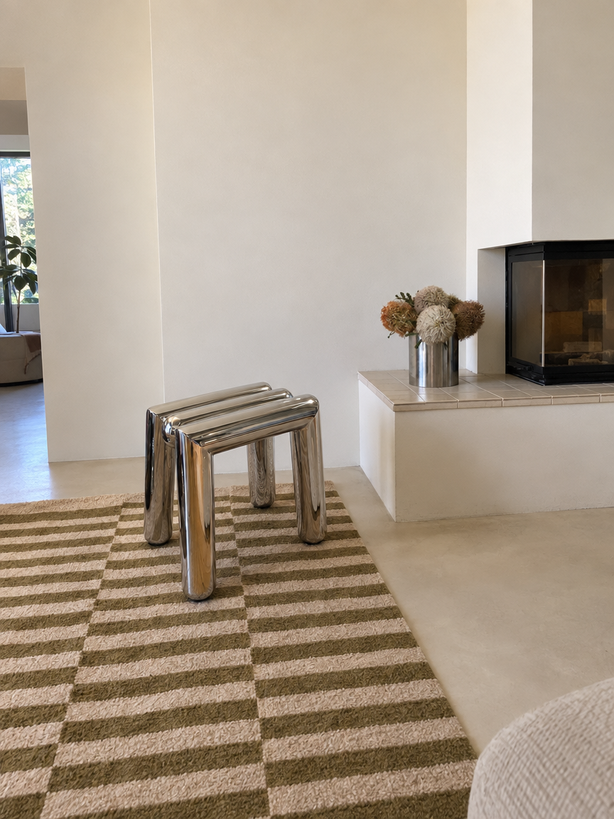 Kade Chrome Tube Stool