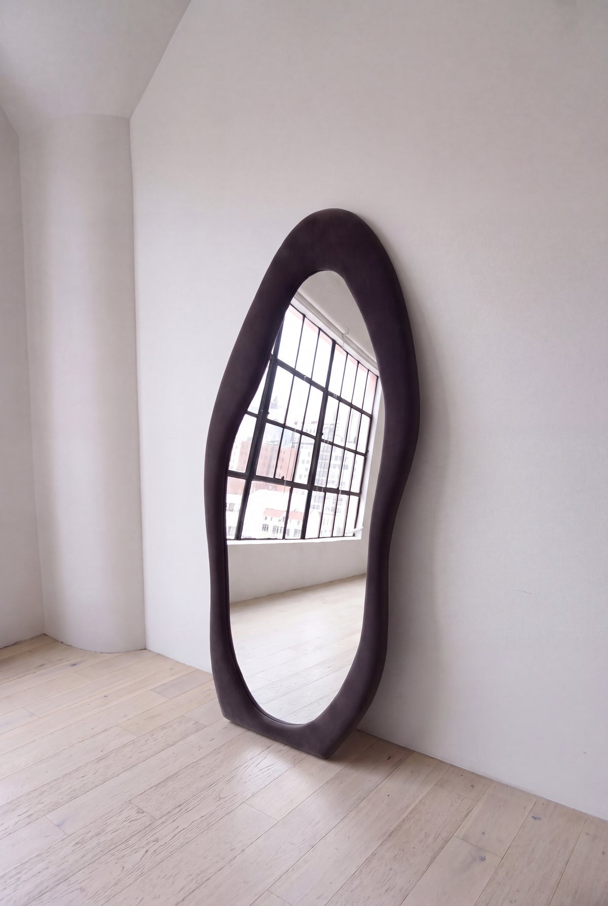 Onda Flannel Floor Mirror