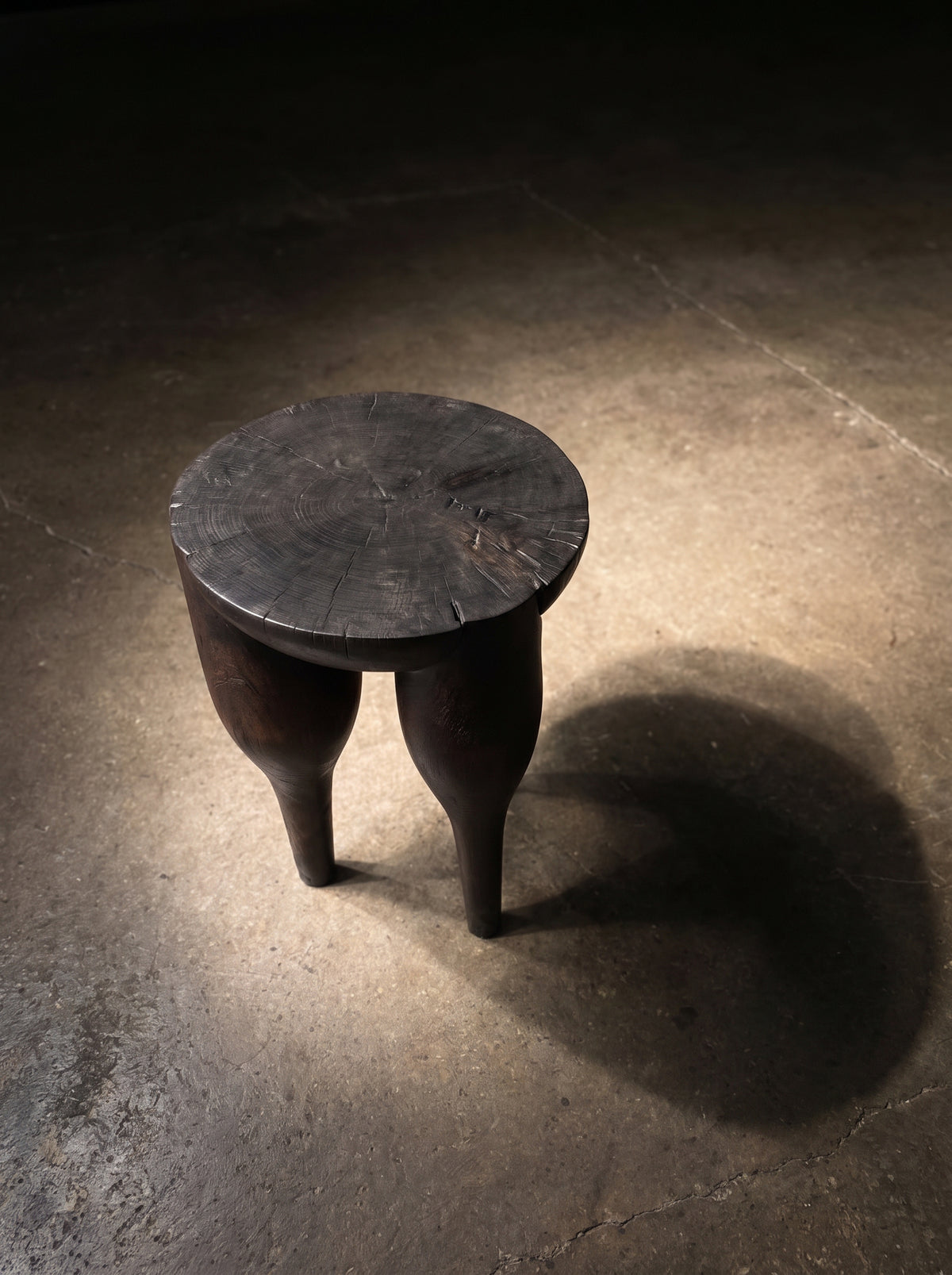 Retro Round Accent Stool
