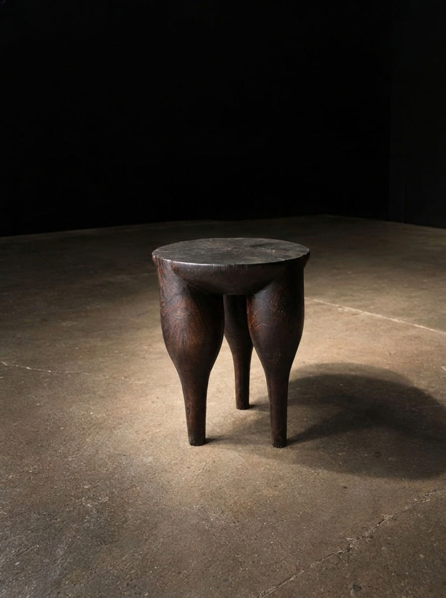 Retro Round Accent Stool