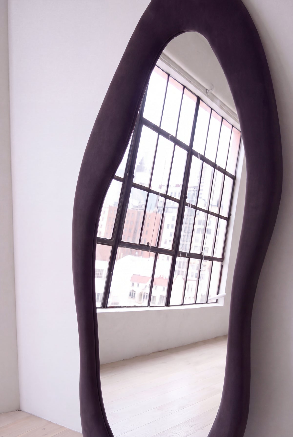 Onda Flannel Floor Mirror