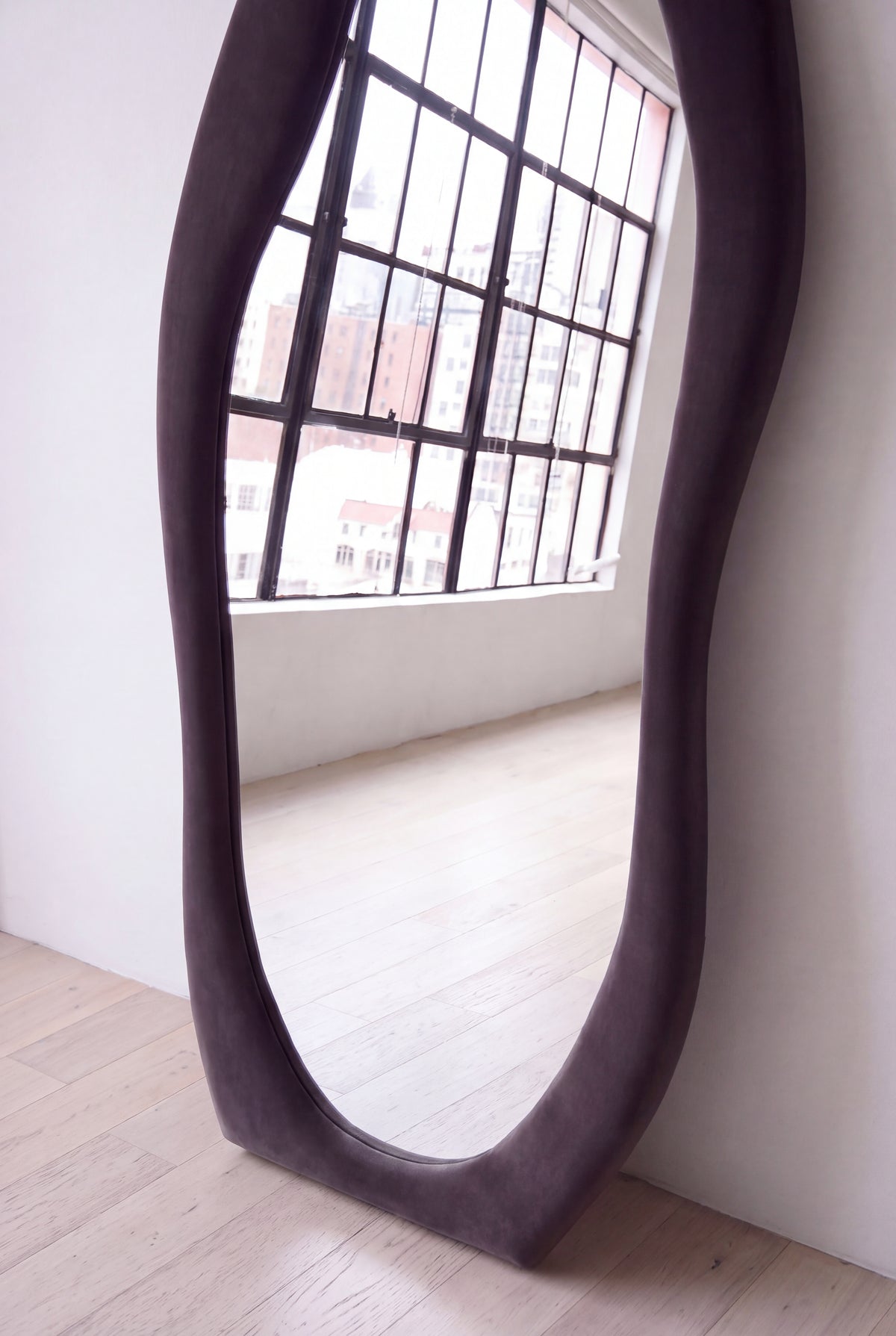 Onda Flannel Floor Mirror
