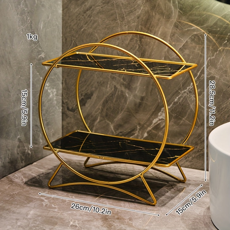 Double-Tiered Bathroom Organiser with Cat Ear