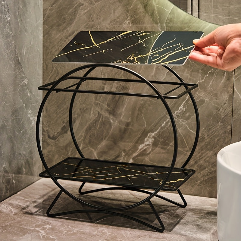 Double-Tiered Bathroom Organiser with Cat Ear