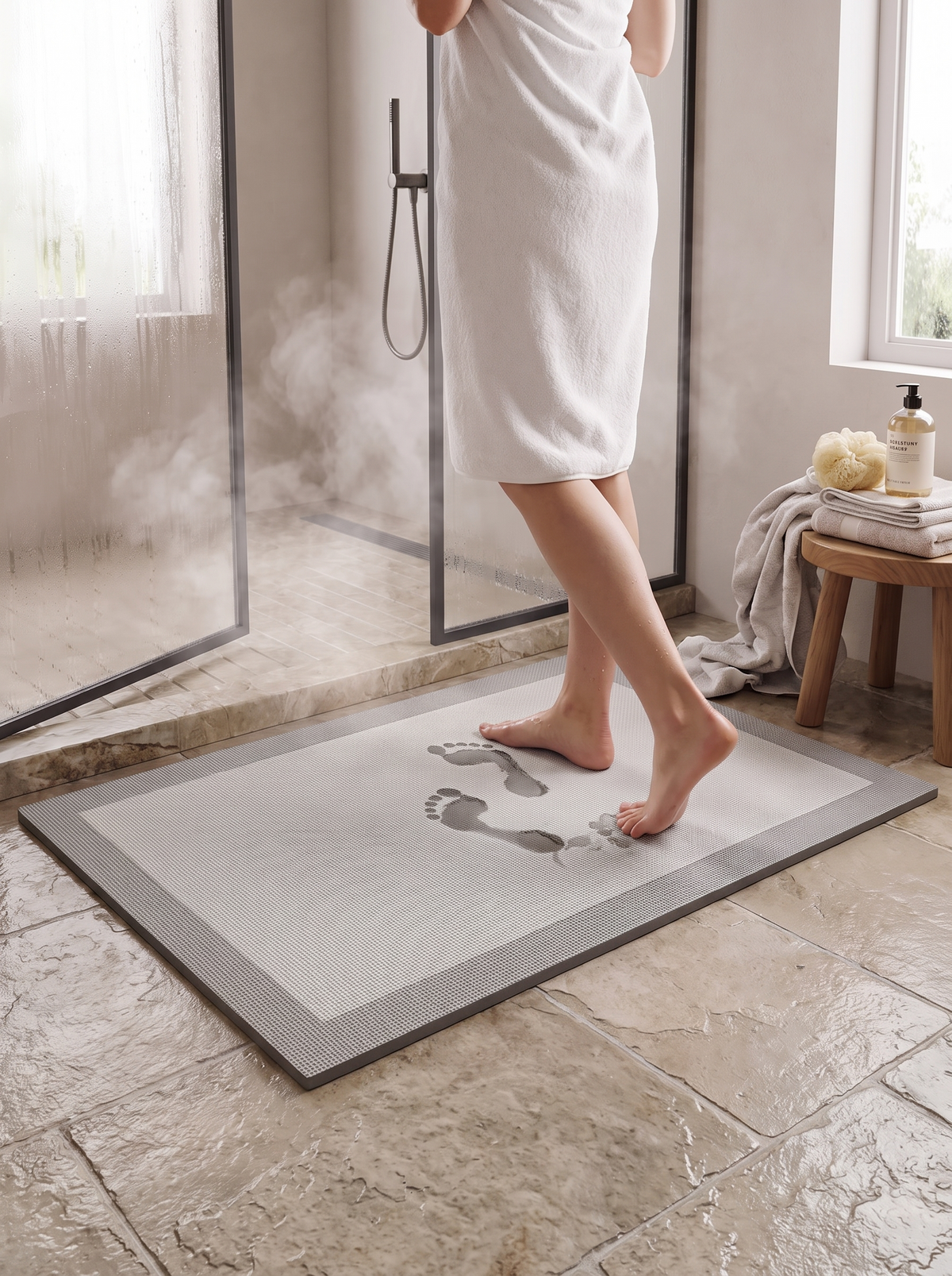 Super Absorbent Bath Mat thin profile