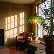 Vintage Flower Pendant Lamp in a lived-in interior