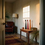 Glowora Table Lamp in a lived-in interior