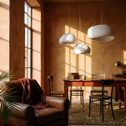 Zenith Glow Chandelier in a lived-in interior