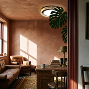 Crystal Halo LED Ceiling Light in a lived-in interior