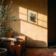 Nordic Glass Wall Lamp in a lived-in interior