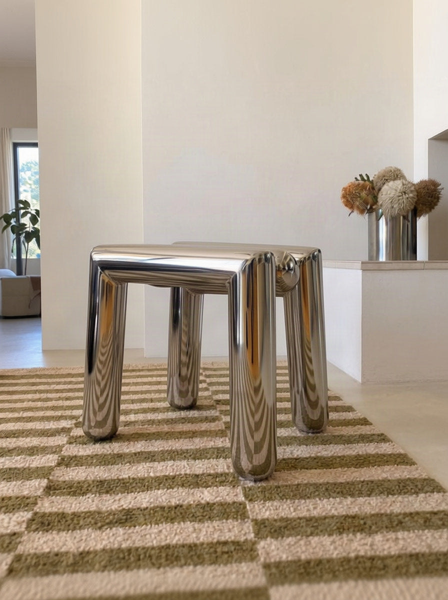 Kade Chrome Tube Stool — chrome tube stool