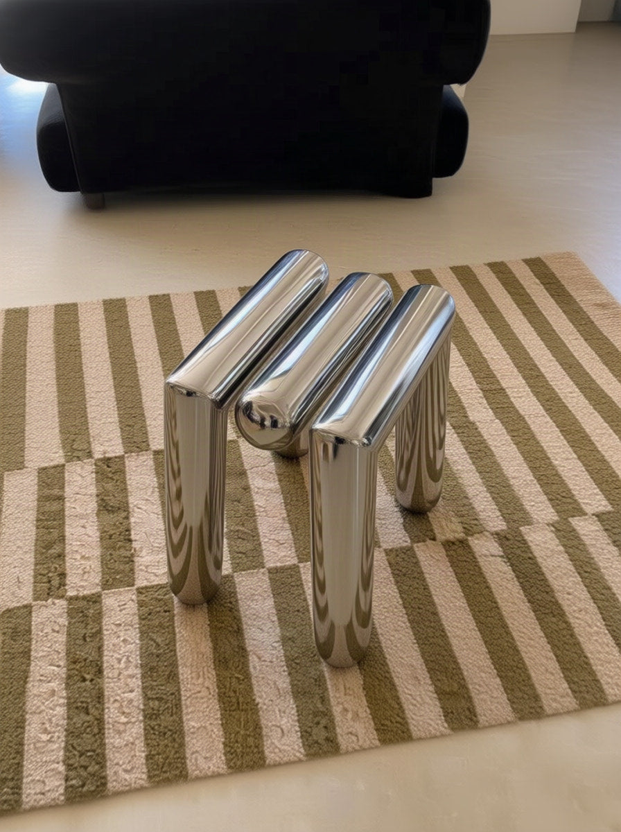 Kade Chrome Tube Stool — chrome tube stool
