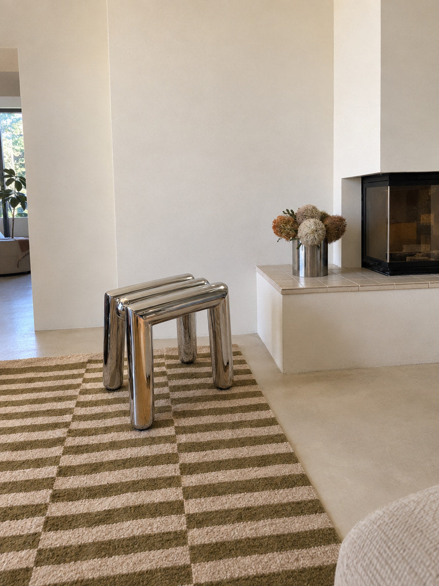 Kade Chrome Tube Stool — chrome tube stool